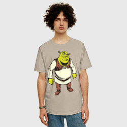 Футболка оверсайз мужская Shrek 3, цвет: миндальный — фото 2