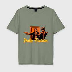 Футболка оверсайз мужская Pulp Fiction, цвет: авокадо