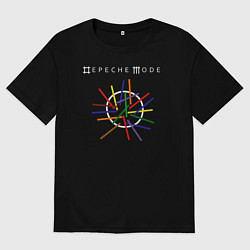 Мужская футболка оверсайз Depeche Mode: Lines