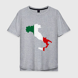 Футболка оверсайз мужская Италия (Italy), цвет: меланж