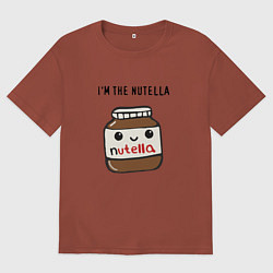 Мужская футболка оверсайз Нутелла
