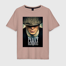 Футболка оверсайз мужская Peaky Blinders, цвет: пыльно-розовый