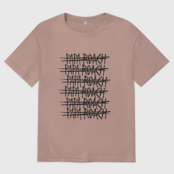 Мужская футболка оверсайз Paparoach Gaps