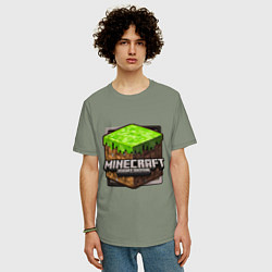 Футболка оверсайз мужская Minecraft: Pocket Edition, цвет: авокадо — фото 2