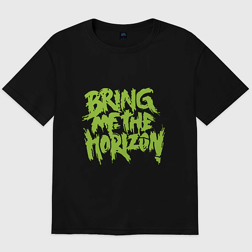 Мужская футболка оверсайз Bring me the horizon / Черный – фото 1