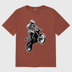 Мужская футболка оверсайз Мотокросс