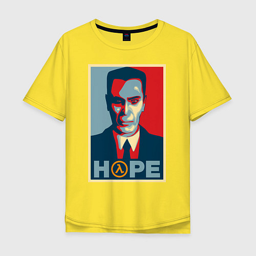 Мужская футболка оверсайз G-Man Hope / Желтый – фото 1