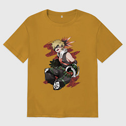 Мужская футболка оверсайз Кацуки Бакугоу