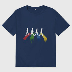 Мужская футболка оверсайз Beatles Color