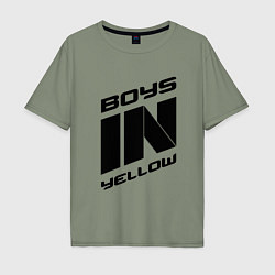 Футболка оверсайз мужская Boys in yellow, цвет: авокадо