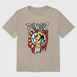 Футболка оверсайз мужская Blink-182: Mixed Up, цвет: миндальный