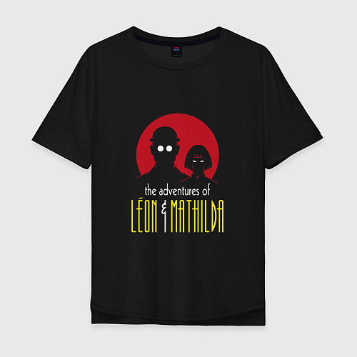 Мужская футболка оверсайз Leon & Mathilda / Черный – фото 1