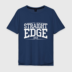 Мужская футболка оверсайз Straight edge xxx