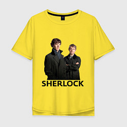 Футболка оверсайз мужская Sherlock, цвет: желтый