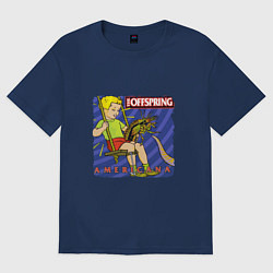 Футболка оверсайз мужская The Offspring: Americana, цвет: тёмно-синий