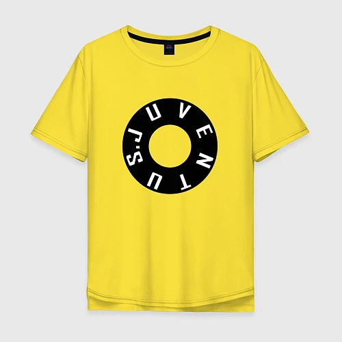 Мужская футболка оверсайз Juventus - New Collections 2022 / Желтый – фото 1