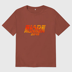 Футболка оверсайз мужская Blade Runner 2049, цвет: кирпичный