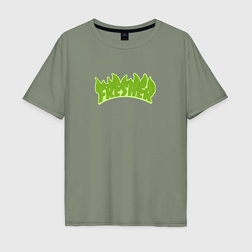 Мужская футболка оверсайз Fresher / Авокадо – фото 1
