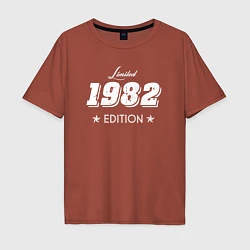 Футболка оверсайз мужская Limited Edition 1982, цвет: кирпичный