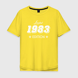 Футболка оверсайз мужская Limited Edition 1983, цвет: желтый