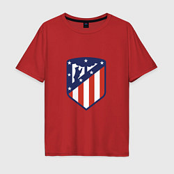 Футболка оверсайз мужская Atletico Madrid, цвет: красный