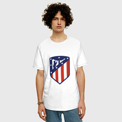 Футболка оверсайз мужская Atletico Madrid, цвет: белый — фото 2