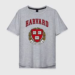 Футболка оверсайз мужская Harvard university, цвет: меланж