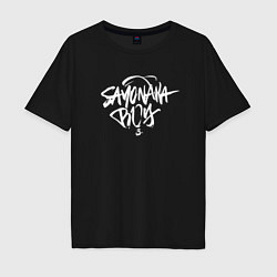 Футболка оверсайз мужская Sayonara Boy, цвет: черный