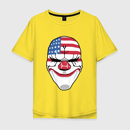 Мужская футболка оверсайз American Mask / Желтый – фото 1