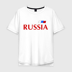 Футболка оверсайз мужская Сборная России: 9 номер, цвет: белый