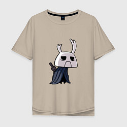 Футболка оверсайз мужская Hollow Knight, цвет: миндальный