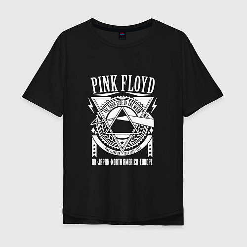 Мужская футболка оверсайз Pink Floyd / Черный – фото 1