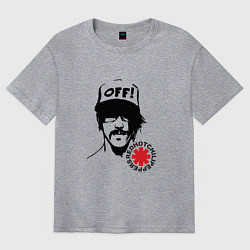 Футболка оверсайз мужская Red Hot Chili Peppers: Off, цвет: меланж