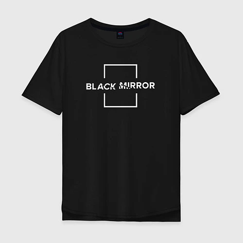Мужская футболка оверсайз Black Mirror / Черный – фото 1