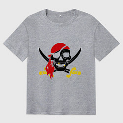 Мужская футболка оверсайз Пиратская футболка