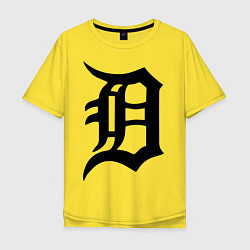 Футболка оверсайз мужская Detroit Tigers, цвет: желтый