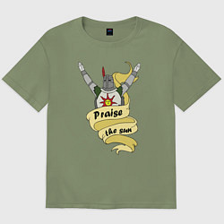 Футболка оверсайз мужская Praise the Sun, цвет: авокадо