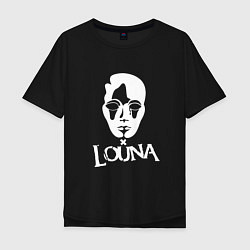 Футболка оверсайз мужская Louna: Behind a Mask, цвет: черный