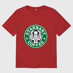 Футболка оверсайз мужская Starbart, цвет: красный