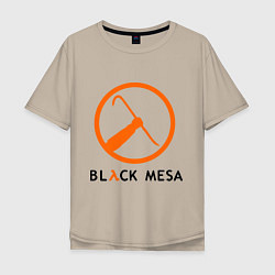 Футболка оверсайз мужская Black mesa: Scrap, цвет: миндальный