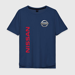 Футболка оверсайз мужская Nissan Style, цвет: тёмно-синий