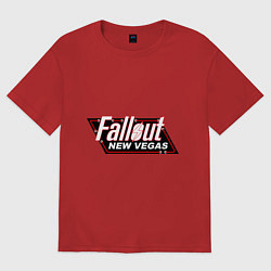 Футболка оверсайз мужская Fallout: New Vegas, цвет: красный