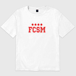 Футболка оверсайз мужская FCSM Club, цвет: белый
