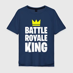 Футболка оверсайз мужская Battle Royale King, цвет: тёмно-синий