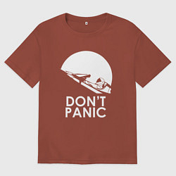 Мужская футболка оверсайз Elon: Don't Panic