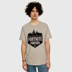 Футболка оверсайз мужская Fortnite Forever, цвет: миндальный — фото 2