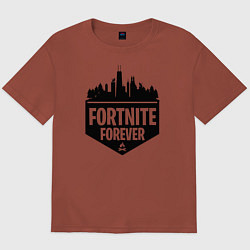 Футболка оверсайз мужская Fortnite Forever, цвет: кирпичный