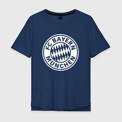 Футболка оверсайз мужская FC Bayern Munchen, цвет: тёмно-синий