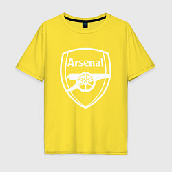 Футболка оверсайз мужская FC Arsenal, цвет: желтый