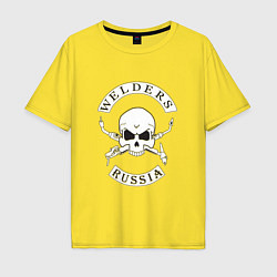 Футболка оверсайз мужская Welders Russia, цвет: желтый